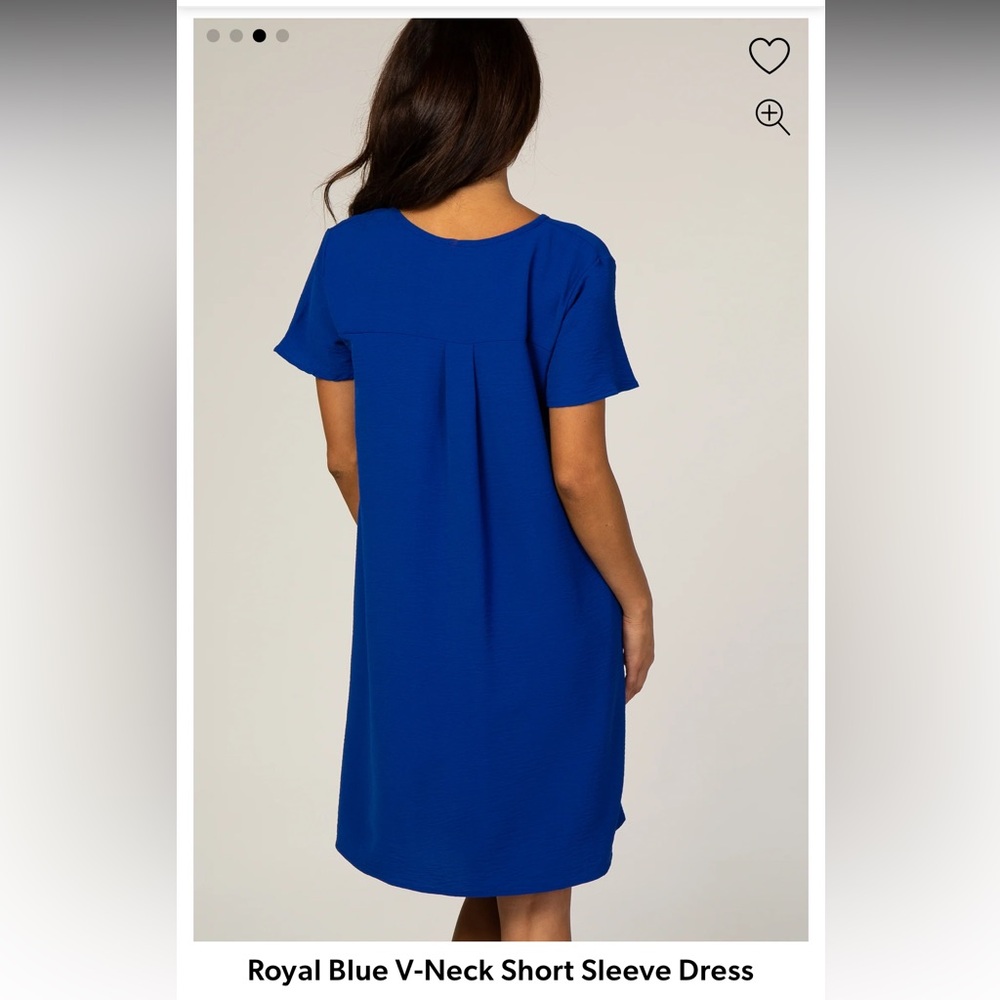 Pinkblush Royal Blush short sleeve dress w/ pockets, Small - Picture 3 of 9